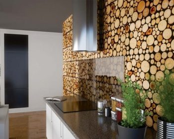 Jak zrobić ścianę z plastrów drewna?